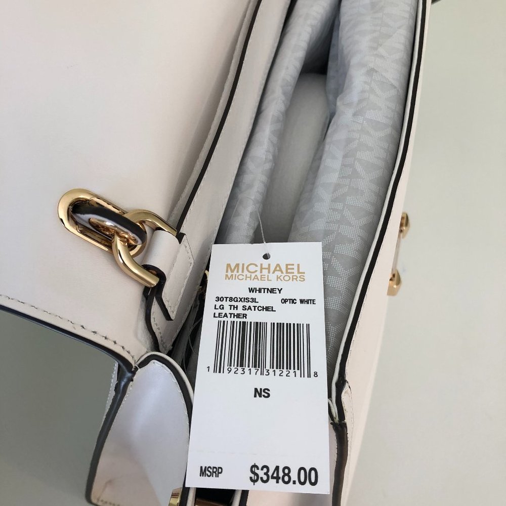 Michael Kors Whitney Large Leather Satchel - Picture 6 of 8